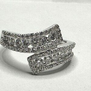 1.00ct Diamond Bypass Ring